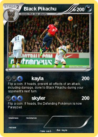 Pokemon Black Pikachu