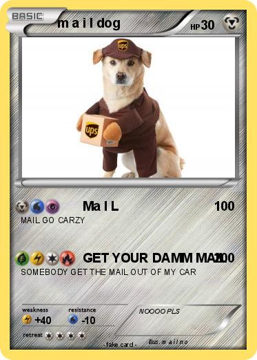 Pokemon m a i l dog