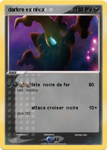 Pokemon darkre ex niv.x