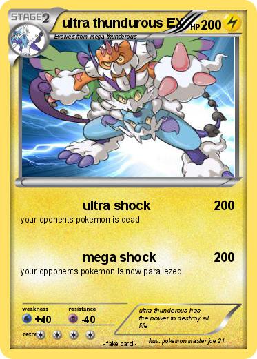 Pokemon ultra thundurous EX