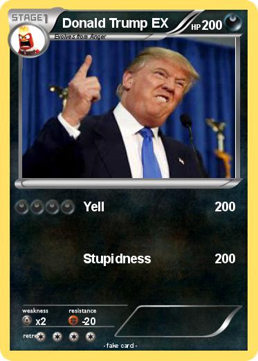 Pokemon Donald Trump EX