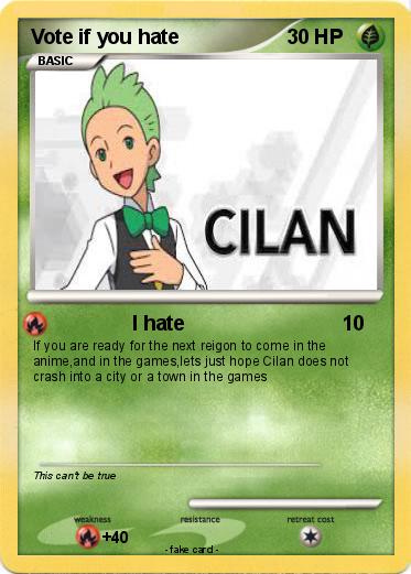 Pokemon Vote if you hate