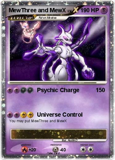 Pokemon MewThree and MewX