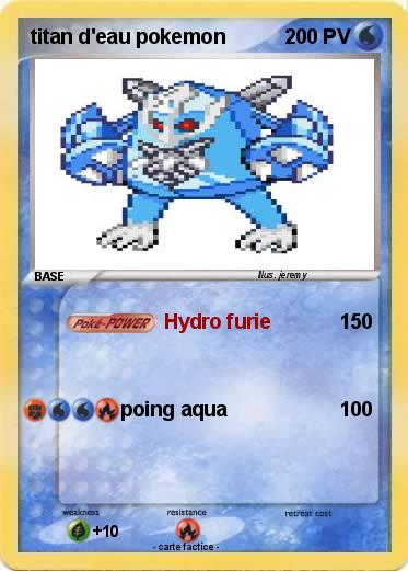 Pokemon titan d'eau pokemon