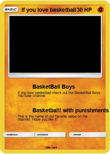 Pokemon If you love basketball