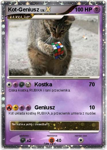 Pokemon Kot-Geniusz