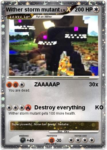 Pokemon Wither storm mutant