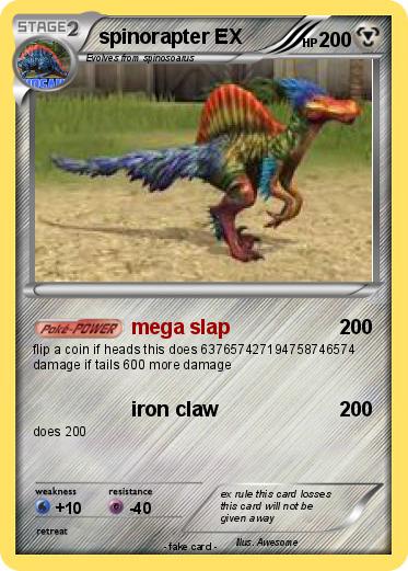 Pokemon spinorapter EX
