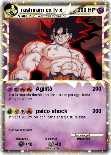 Pokemon rashiram ex lv x