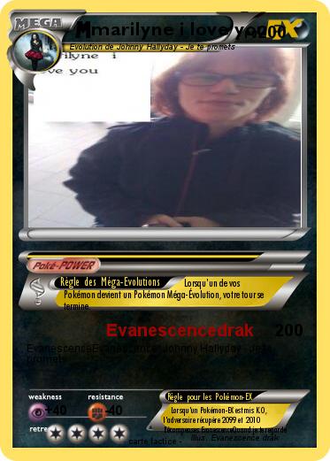 Pokemon marilyne i love you