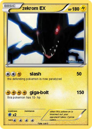 Pokemon zekrom EX