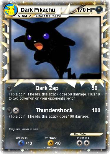 Pokemon Dark Pikachu