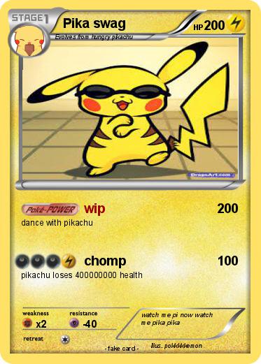 Pokemon Pika swag