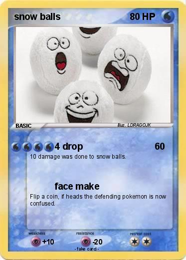 Pokemon snow balls