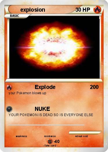 Pokemon explosion