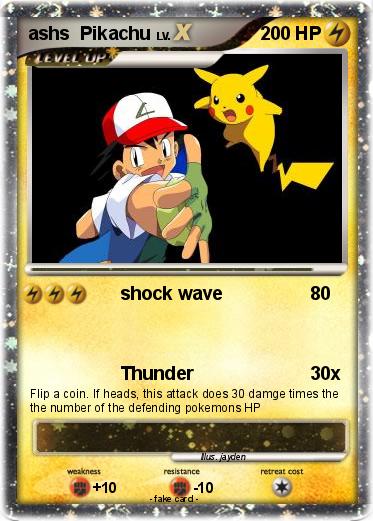 Pokemon ashs  Pikachu