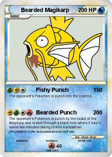 Pokemon Bearded Magikarp