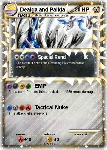 Pokemon Dealga and Palkia