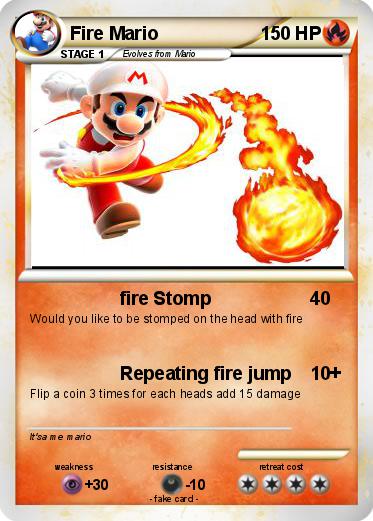 Pokemon Fire Mario