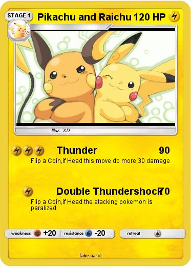 Pokemon Pikachu and Raichu