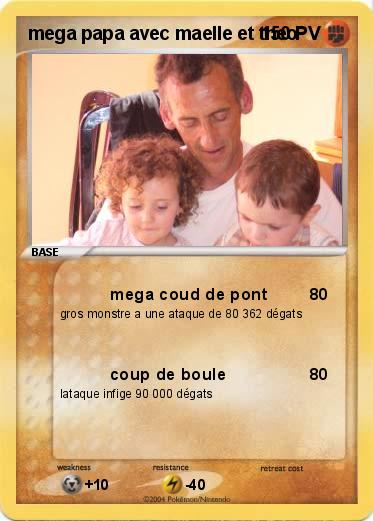 Pokemon mega papa avec maelle et theo