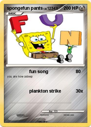 Pokemon spongefun pants