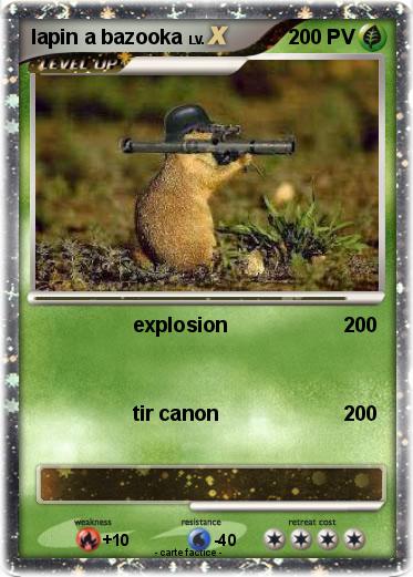 Pokemon lapin a bazooka