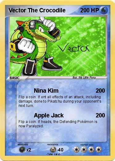 Pokemon Vector The Crocodile