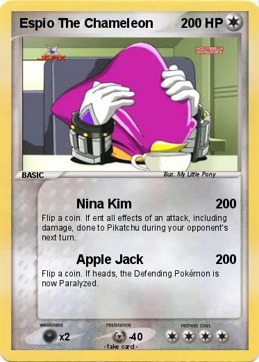 Pokemon Espio The Chameleon