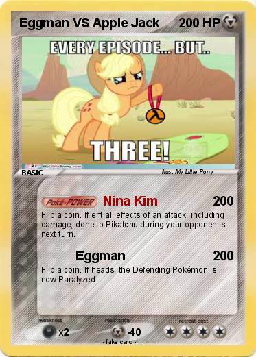 Pokemon Eggman VS Apple Jack