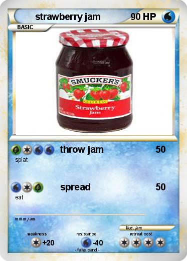 Pokemon strawberry jam