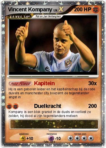 Pokemon Vincent Kompany