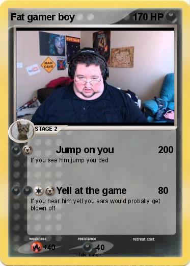Pokemon Fat gamer boy
