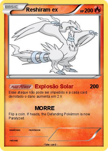 Pokemon Reshiram ex
