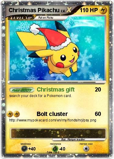 Pokemon Christmas Pikachu