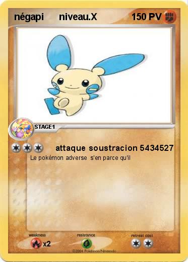 Pokemon négapi      niveau.X