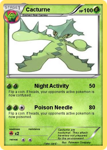 Pokemon Cacturne