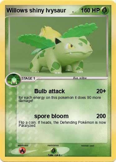 Pokemon Willows shiny Ivysaur    .