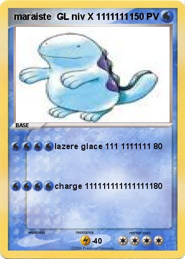 Pokemon maraiste  GL niv X 1111111