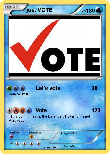 Pokemon just VOTE