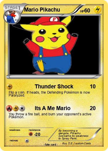 Pokemon Mario Pikachu