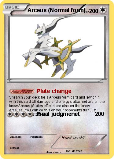 Pokemon Arceus (Normal form)