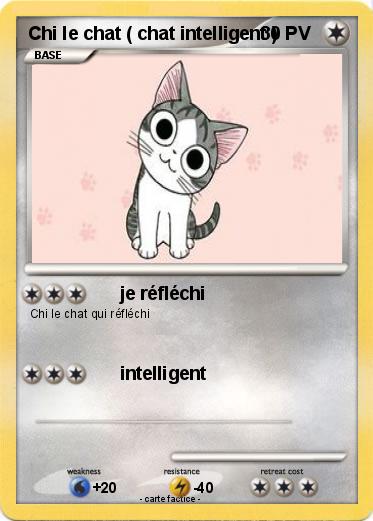 Pokemon Chi le chat ( chat intelligent )
