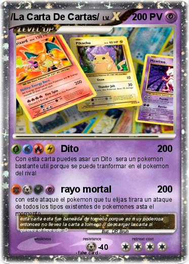 Pokemon /La Carta De Cartas/