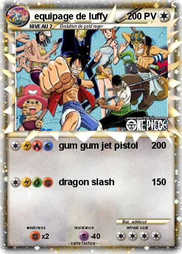 Pokemon equipage de luffy