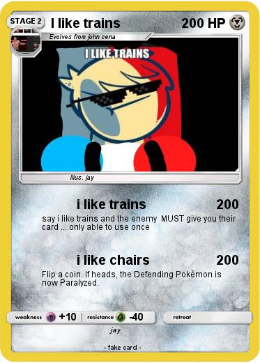 Pokemon I like trains