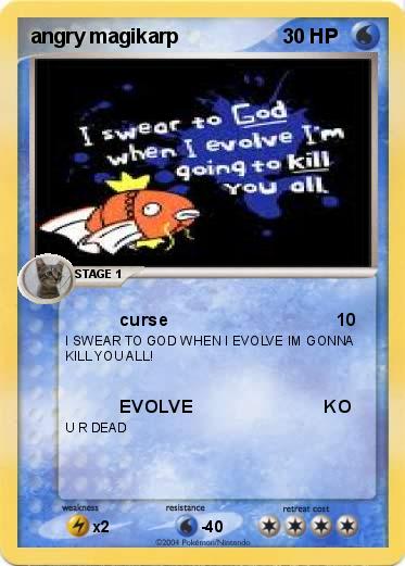 Pokemon angry magikarp