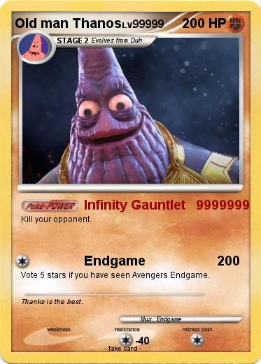 Pokemon Old man Thanos