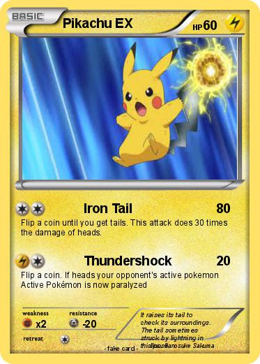 Pokemon Pikachu EX