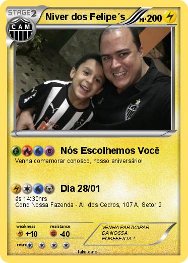 Pokemon Niver dos Felipe´s